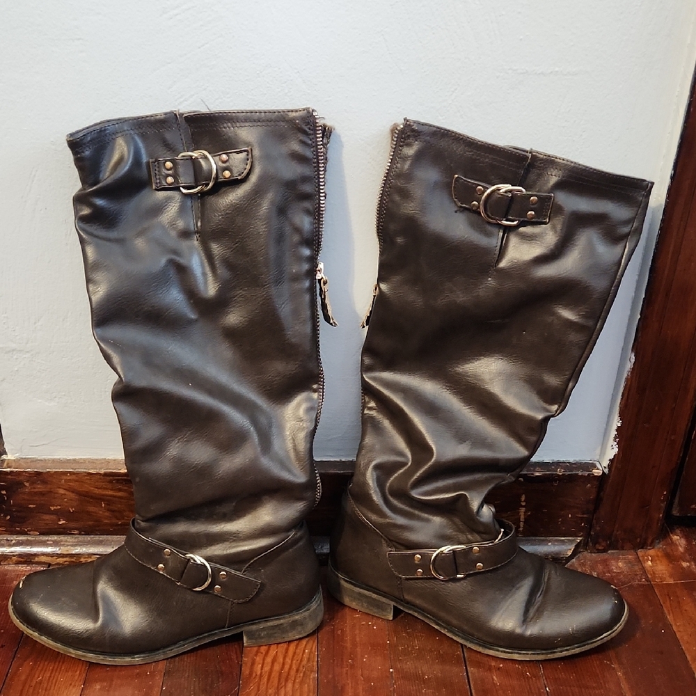 XOXO Brown Ankle Boots & Booties